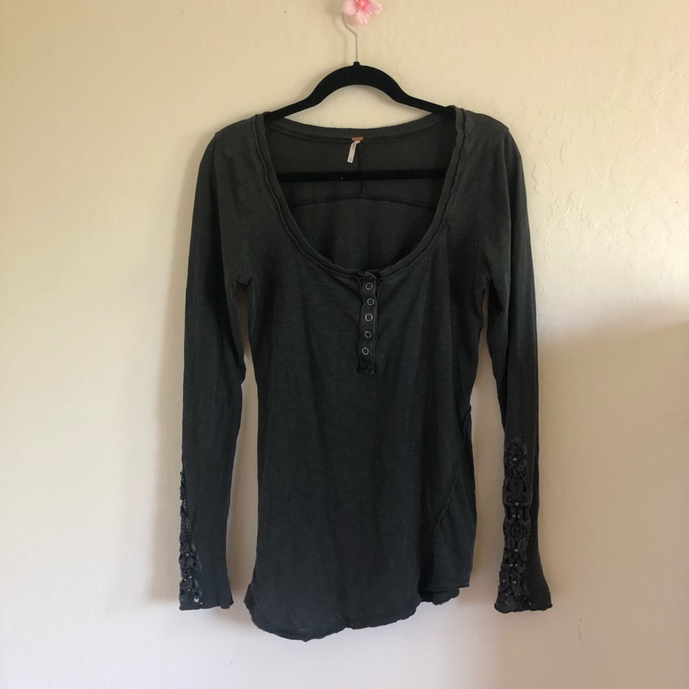 Free people long sleeve shirt